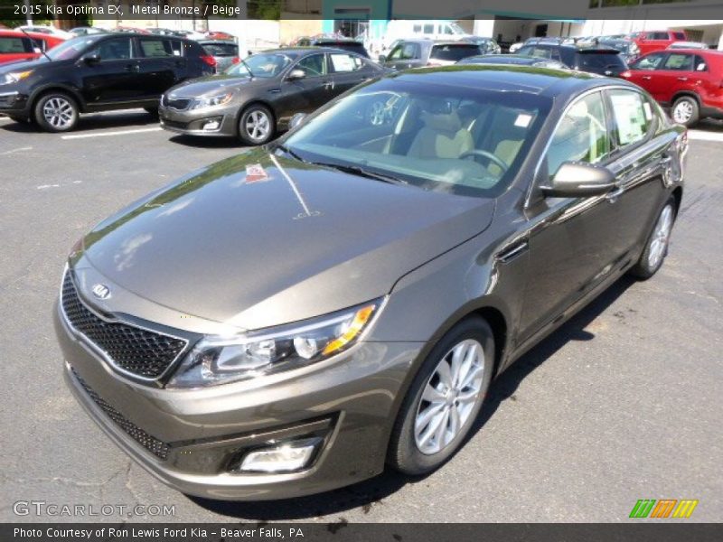 Metal Bronze / Beige 2015 Kia Optima EX