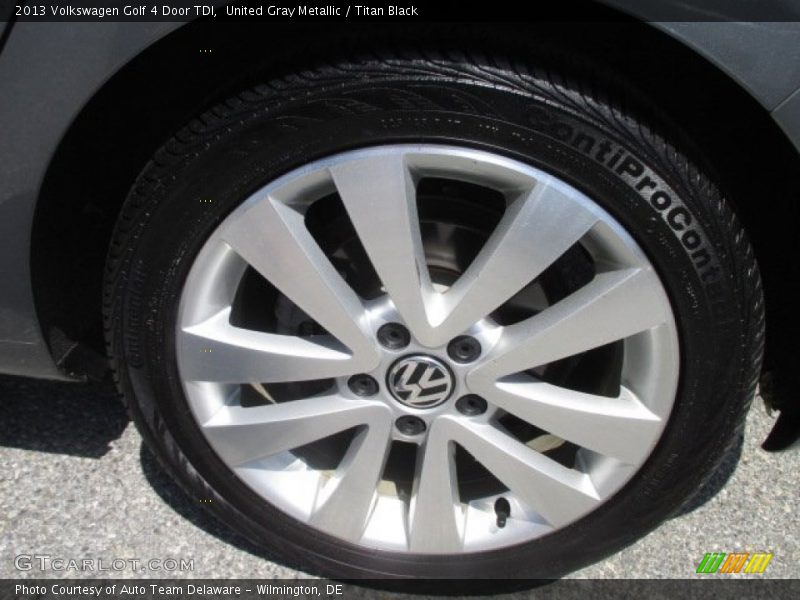 United Gray Metallic / Titan Black 2013 Volkswagen Golf 4 Door TDI