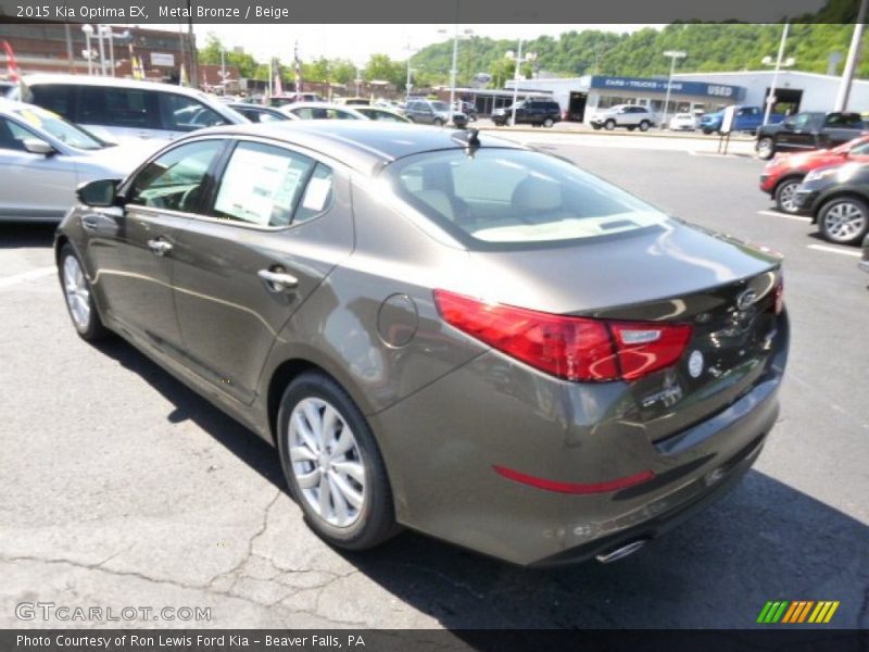 Metal Bronze / Beige 2015 Kia Optima EX