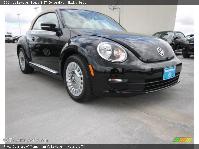 Black / Beige 2014 Volkswagen Beetle 1.8T Convertible