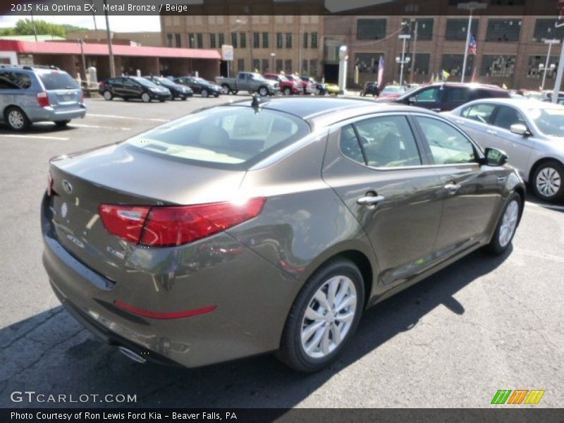 Metal Bronze / Beige 2015 Kia Optima EX