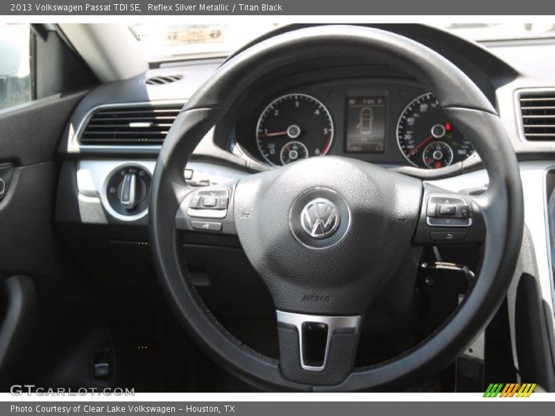 Reflex Silver Metallic / Titan Black 2013 Volkswagen Passat TDI SE