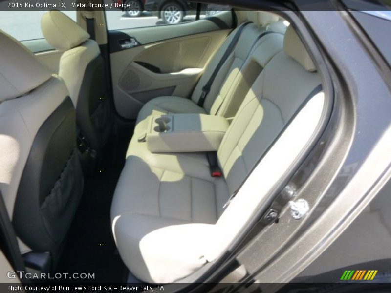 Rear Seat of 2015 Optima EX