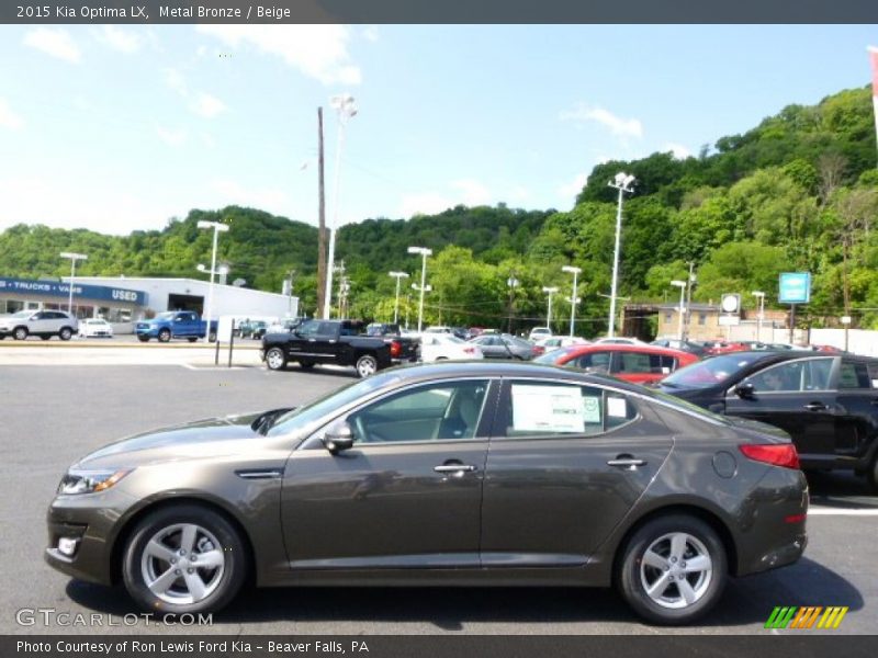 Metal Bronze / Beige 2015 Kia Optima LX