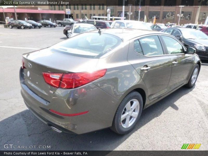 Metal Bronze / Beige 2015 Kia Optima LX