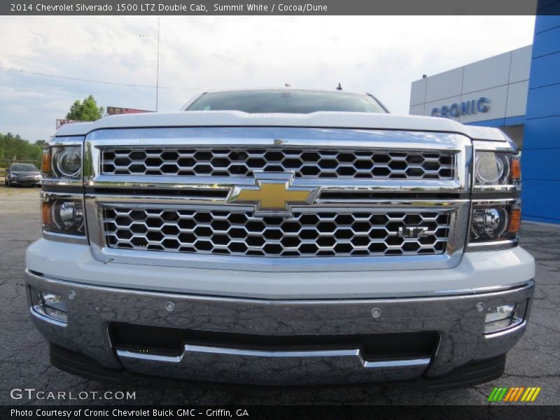 Summit White / Cocoa/Dune 2014 Chevrolet Silverado 1500 LTZ Double Cab
