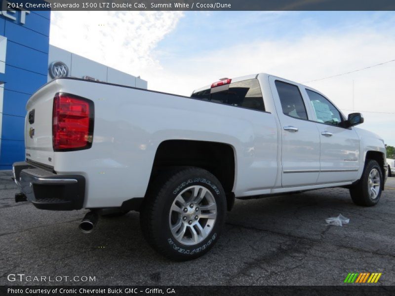 Summit White / Cocoa/Dune 2014 Chevrolet Silverado 1500 LTZ Double Cab