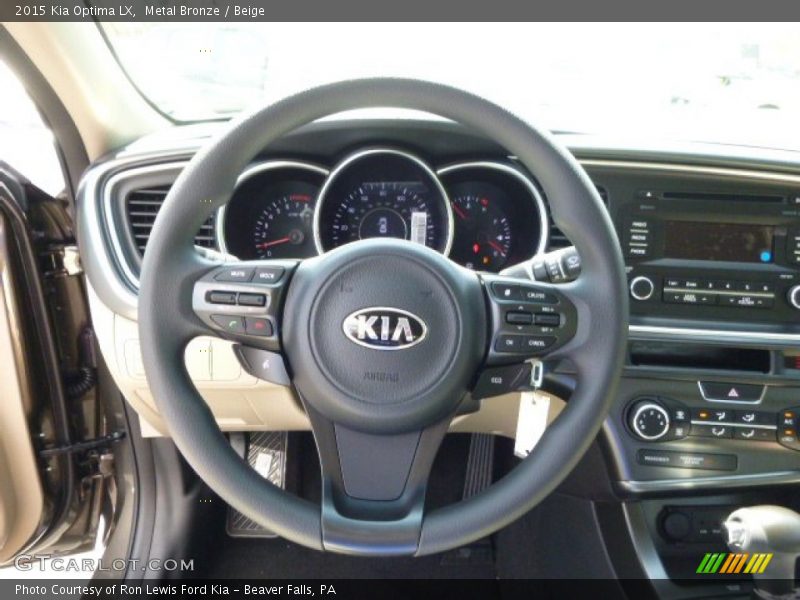 Metal Bronze / Beige 2015 Kia Optima LX