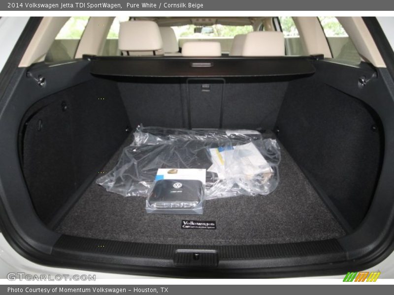 Pure White / Cornsilk Beige 2014 Volkswagen Jetta TDI SportWagen