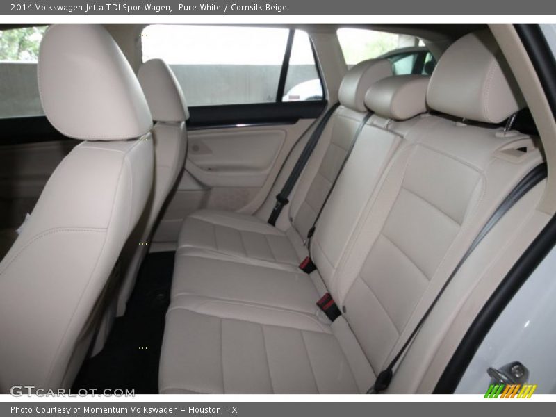 Pure White / Cornsilk Beige 2014 Volkswagen Jetta TDI SportWagen