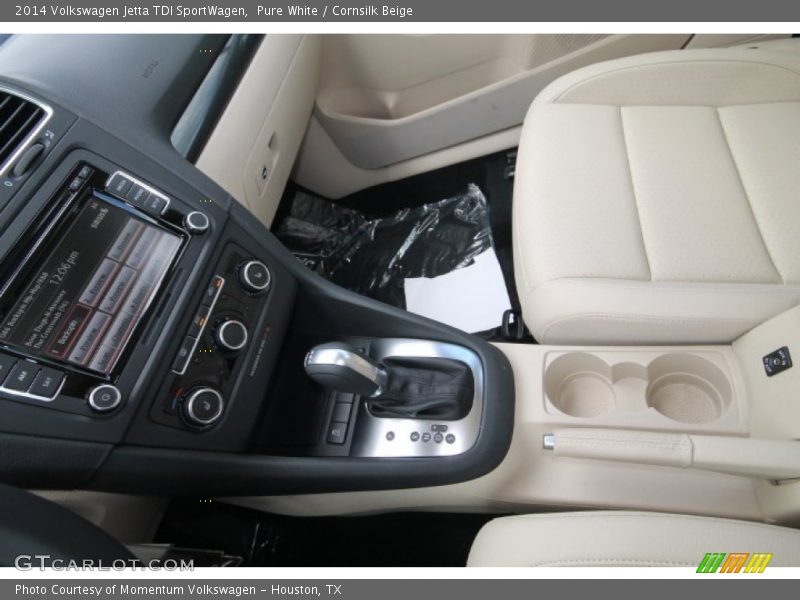 Pure White / Cornsilk Beige 2014 Volkswagen Jetta TDI SportWagen