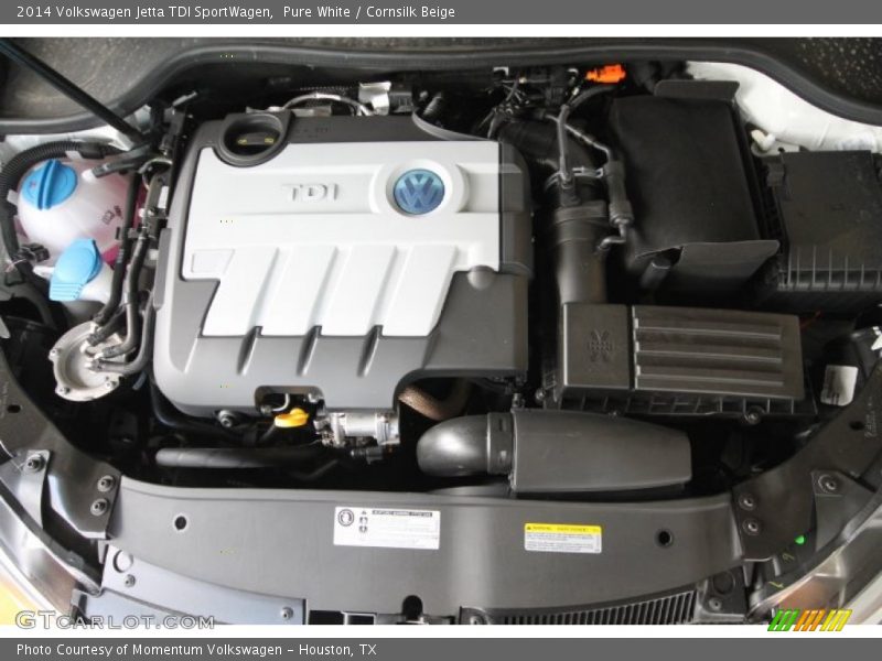 Pure White / Cornsilk Beige 2014 Volkswagen Jetta TDI SportWagen