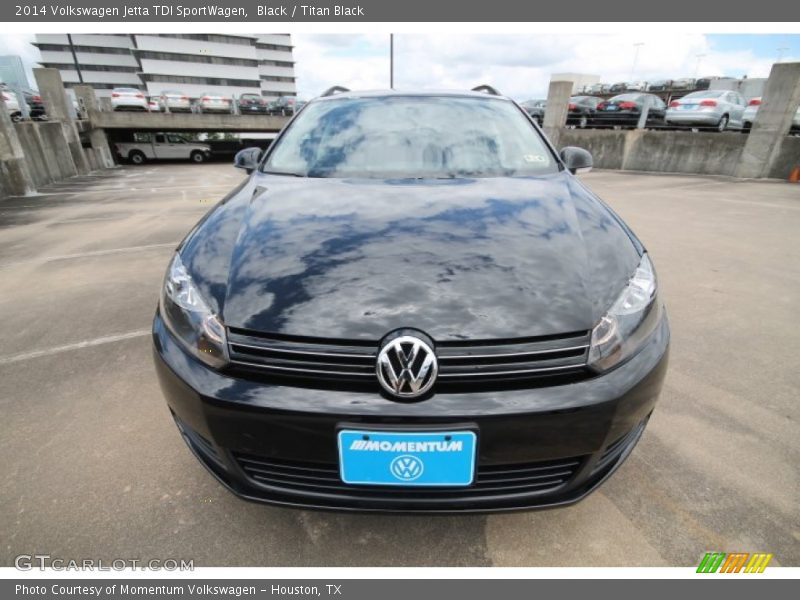 Black / Titan Black 2014 Volkswagen Jetta TDI SportWagen