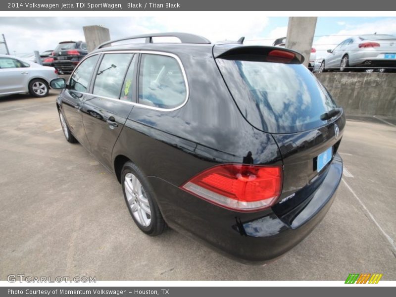 Black / Titan Black 2014 Volkswagen Jetta TDI SportWagen