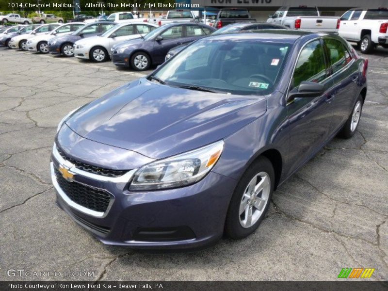 Atlantis Blue Metallic / Jet Black/Titanium 2014 Chevrolet Malibu LS