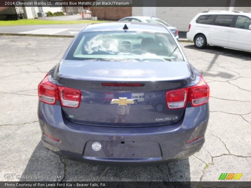 Atlantis Blue Metallic / Jet Black/Titanium 2014 Chevrolet Malibu LS