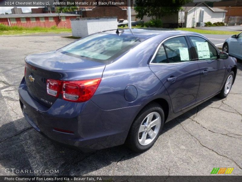 Atlantis Blue Metallic / Jet Black/Titanium 2014 Chevrolet Malibu LS