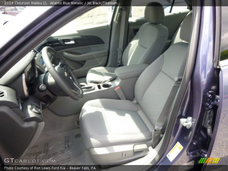 Atlantis Blue Metallic / Jet Black/Titanium 2014 Chevrolet Malibu LS