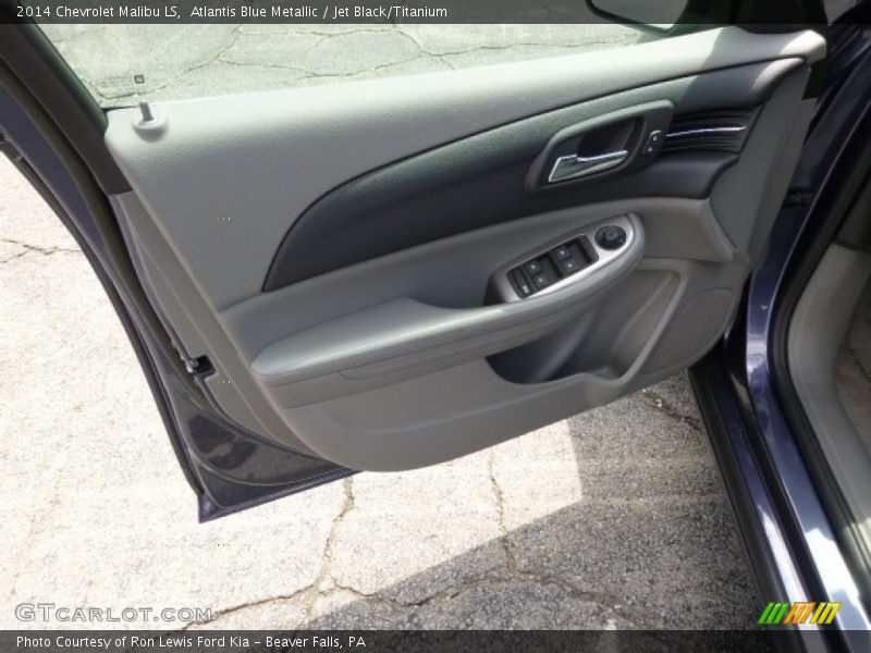 Atlantis Blue Metallic / Jet Black/Titanium 2014 Chevrolet Malibu LS