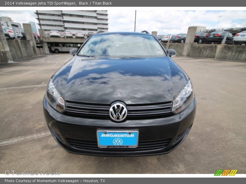 Black / Titan Black 2014 Volkswagen Jetta TDI SportWagen