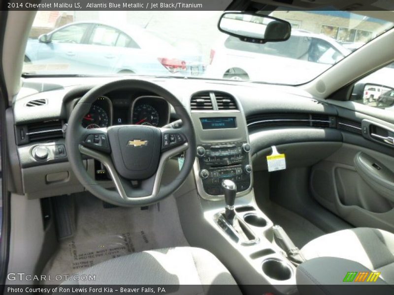 Atlantis Blue Metallic / Jet Black/Titanium 2014 Chevrolet Malibu LS