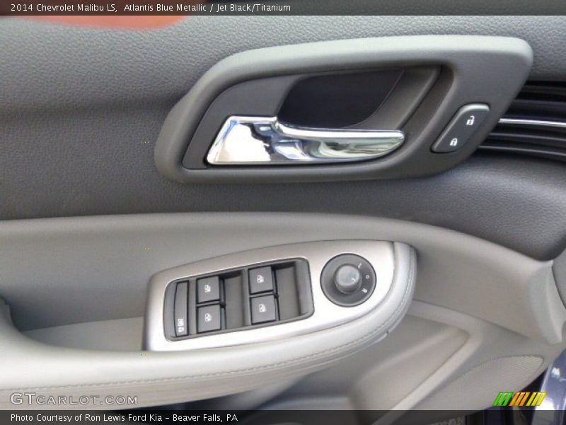 Atlantis Blue Metallic / Jet Black/Titanium 2014 Chevrolet Malibu LS