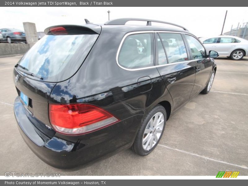 Black / Titan Black 2014 Volkswagen Jetta TDI SportWagen