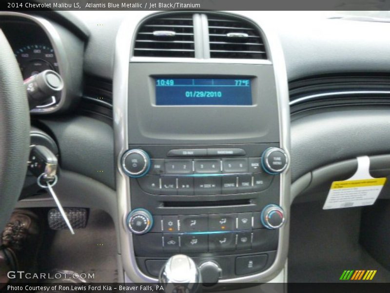 Atlantis Blue Metallic / Jet Black/Titanium 2014 Chevrolet Malibu LS