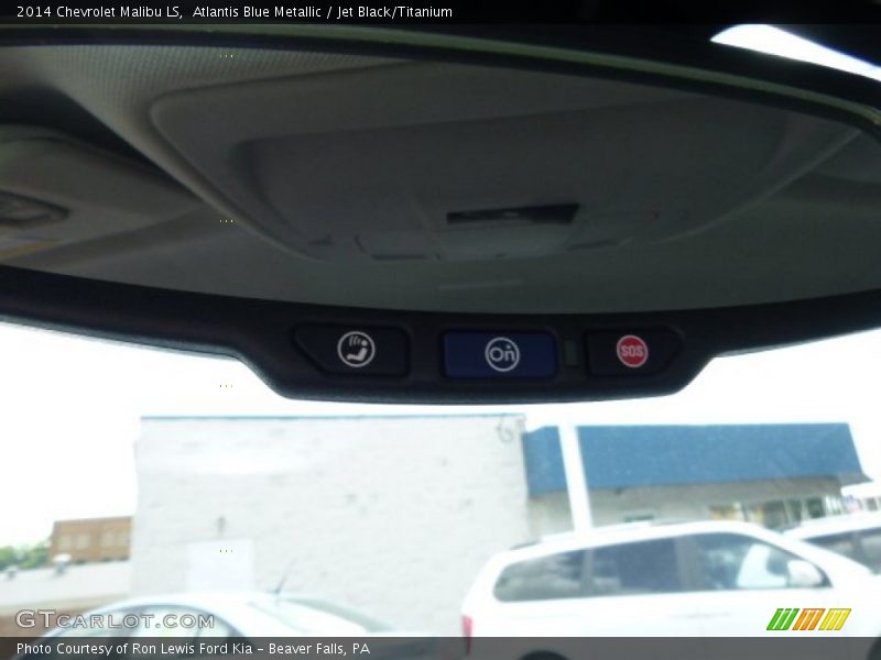 Atlantis Blue Metallic / Jet Black/Titanium 2014 Chevrolet Malibu LS