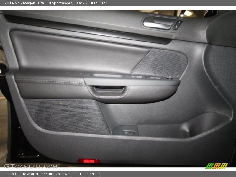 Black / Titan Black 2014 Volkswagen Jetta TDI SportWagen