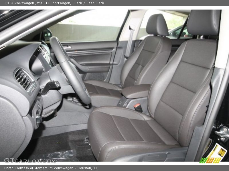 Black / Titan Black 2014 Volkswagen Jetta TDI SportWagen