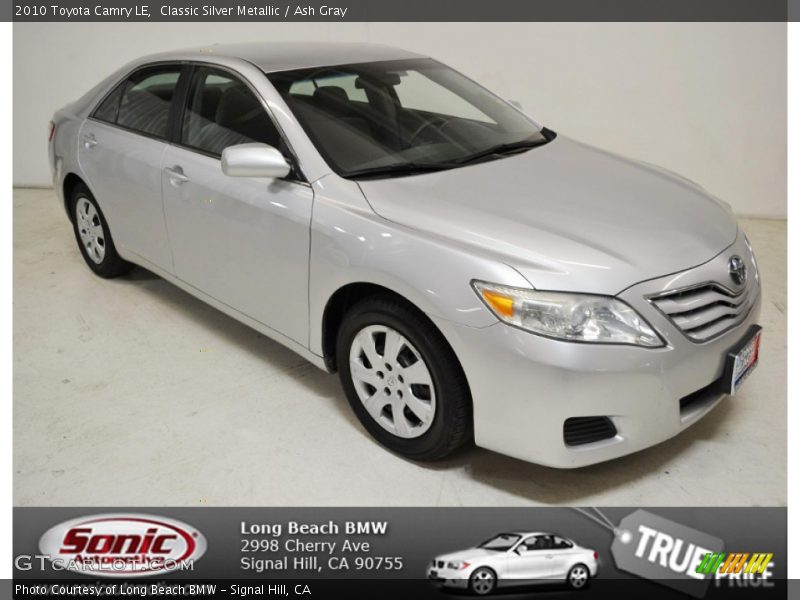 Classic Silver Metallic / Ash Gray 2010 Toyota Camry LE