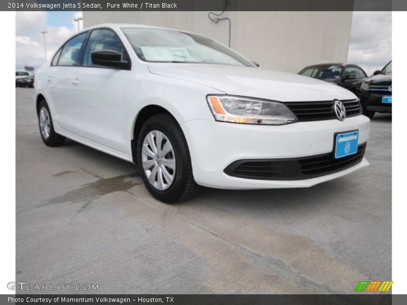Pure White / Titan Black 2014 Volkswagen Jetta S Sedan