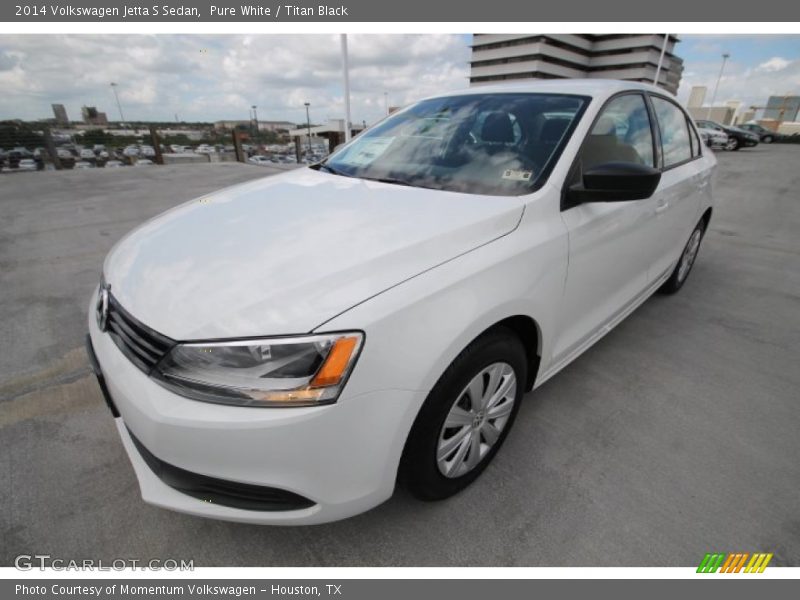 Pure White / Titan Black 2014 Volkswagen Jetta S Sedan