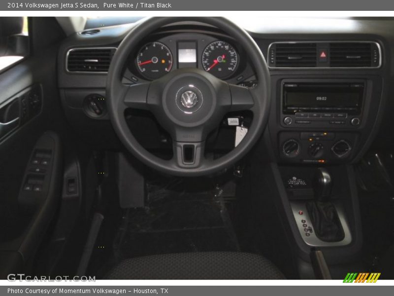 Pure White / Titan Black 2014 Volkswagen Jetta S Sedan