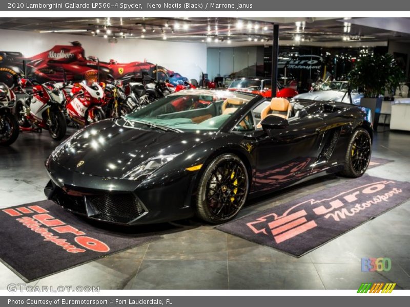 Nero Noctis (Black) / Marrone Janus 2010 Lamborghini Gallardo LP560-4 Spyder