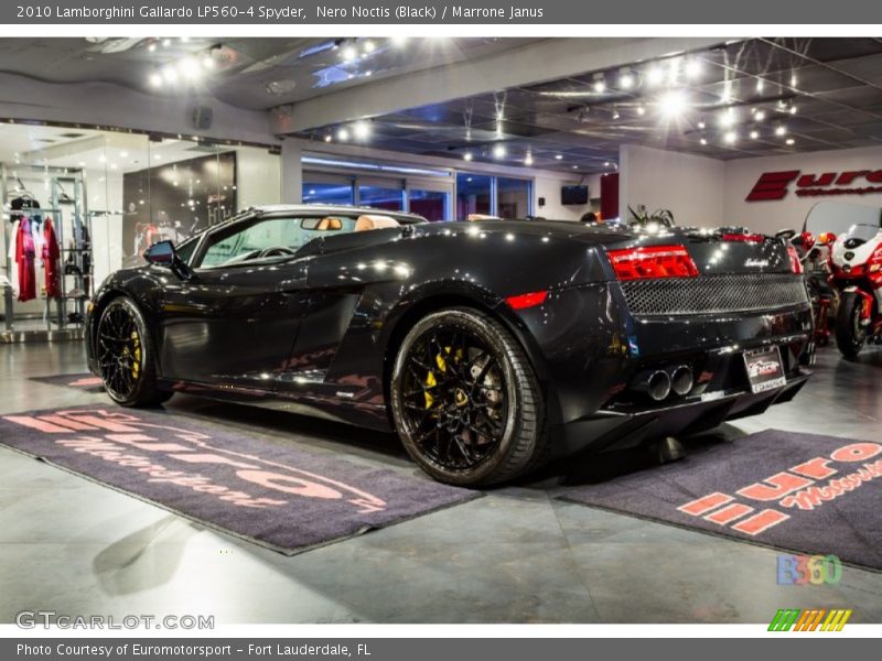 Nero Noctis (Black) / Marrone Janus 2010 Lamborghini Gallardo LP560-4 Spyder