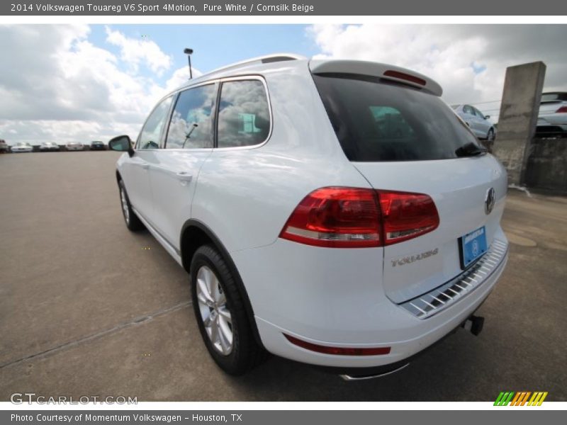 Pure White / Cornsilk Beige 2014 Volkswagen Touareg V6 Sport 4Motion