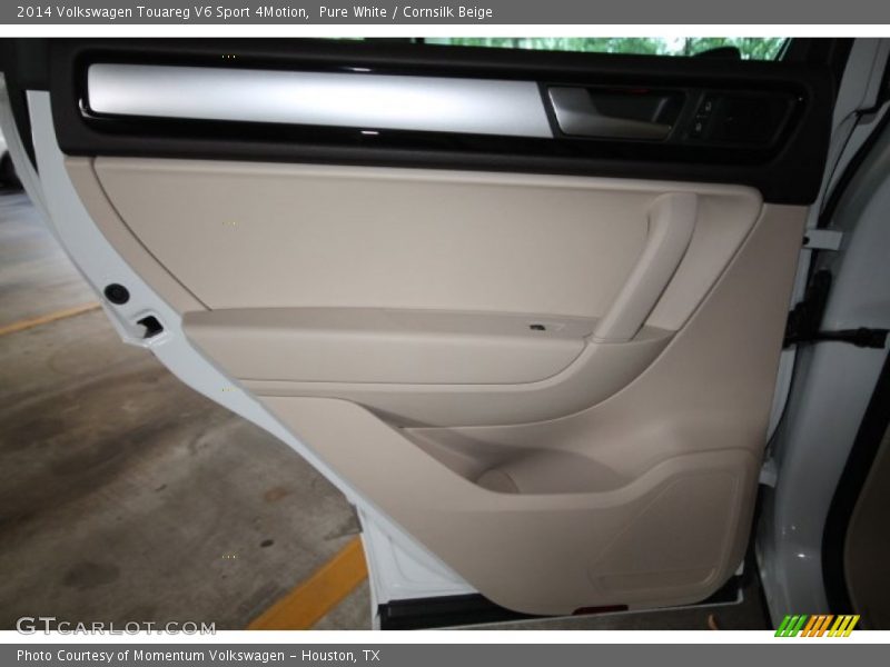 Pure White / Cornsilk Beige 2014 Volkswagen Touareg V6 Sport 4Motion