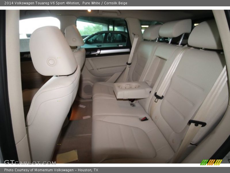 Pure White / Cornsilk Beige 2014 Volkswagen Touareg V6 Sport 4Motion