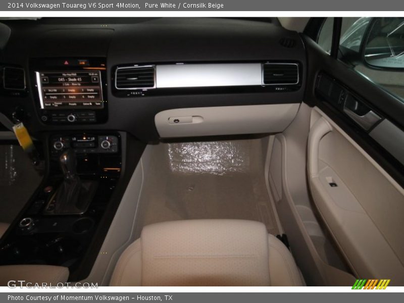 Pure White / Cornsilk Beige 2014 Volkswagen Touareg V6 Sport 4Motion