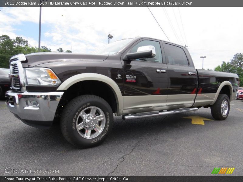 Front 3/4 View of 2011 Ram 3500 HD Laramie Crew Cab 4x4