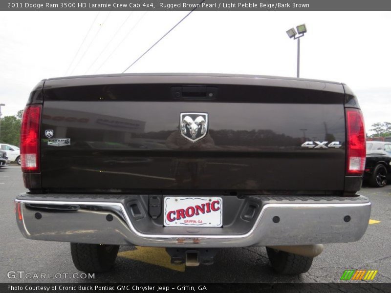 Rugged Brown Pearl / Light Pebble Beige/Bark Brown 2011 Dodge Ram 3500 HD Laramie Crew Cab 4x4
