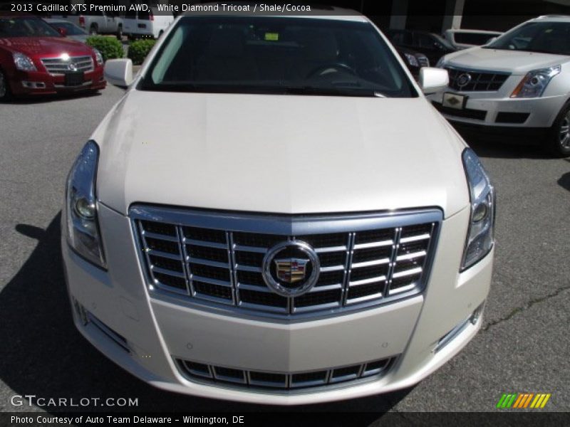 White Diamond Tricoat / Shale/Cocoa 2013 Cadillac XTS Premium AWD