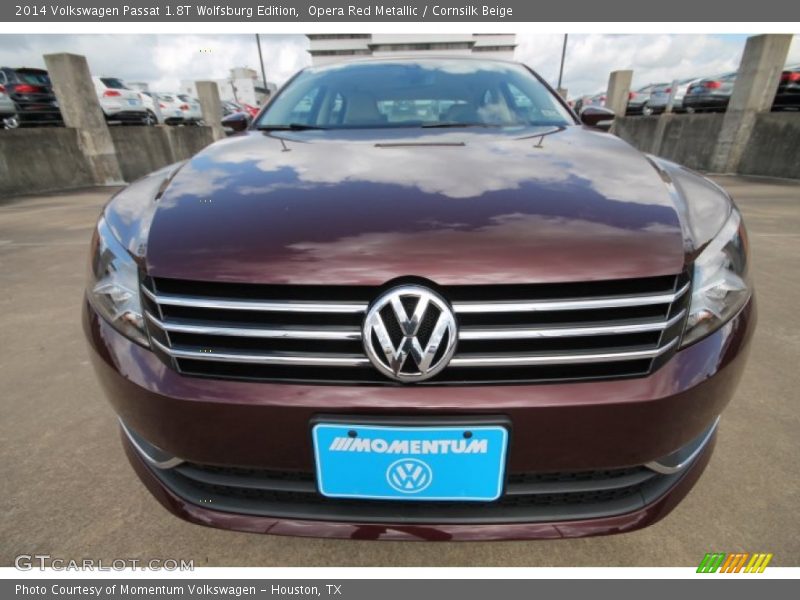 Opera Red Metallic / Cornsilk Beige 2014 Volkswagen Passat 1.8T Wolfsburg Edition