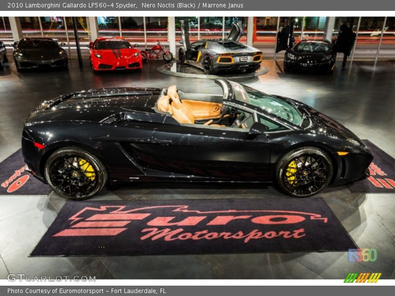 Nero Noctis (Black) / Marrone Janus 2010 Lamborghini Gallardo LP560-4 Spyder