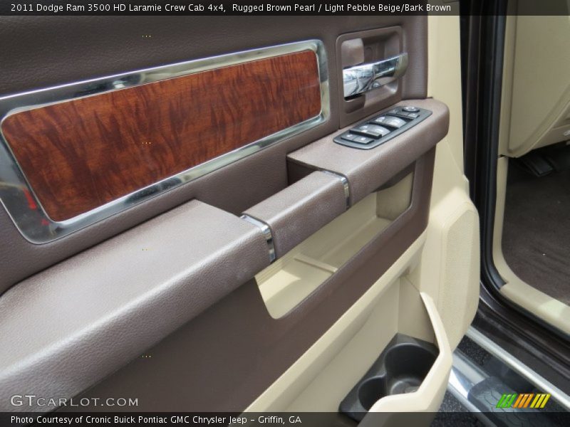 Rugged Brown Pearl / Light Pebble Beige/Bark Brown 2011 Dodge Ram 3500 HD Laramie Crew Cab 4x4