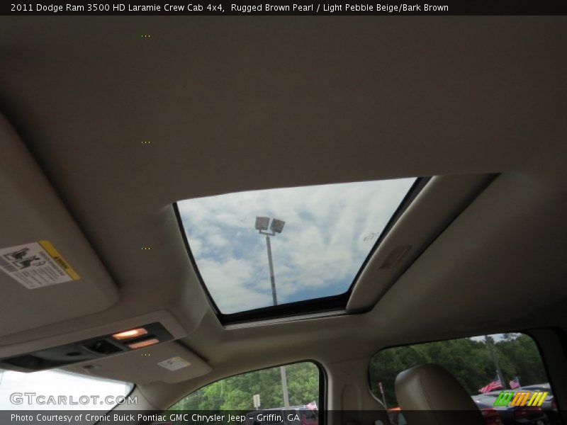 Rugged Brown Pearl / Light Pebble Beige/Bark Brown 2011 Dodge Ram 3500 HD Laramie Crew Cab 4x4