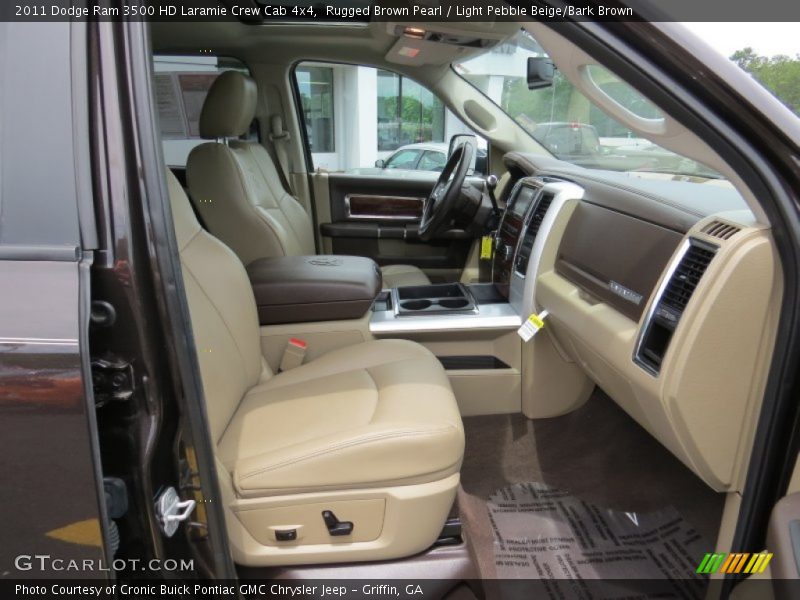 Rugged Brown Pearl / Light Pebble Beige/Bark Brown 2011 Dodge Ram 3500 HD Laramie Crew Cab 4x4