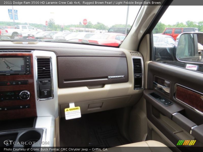 Rugged Brown Pearl / Light Pebble Beige/Bark Brown 2011 Dodge Ram 3500 HD Laramie Crew Cab 4x4
